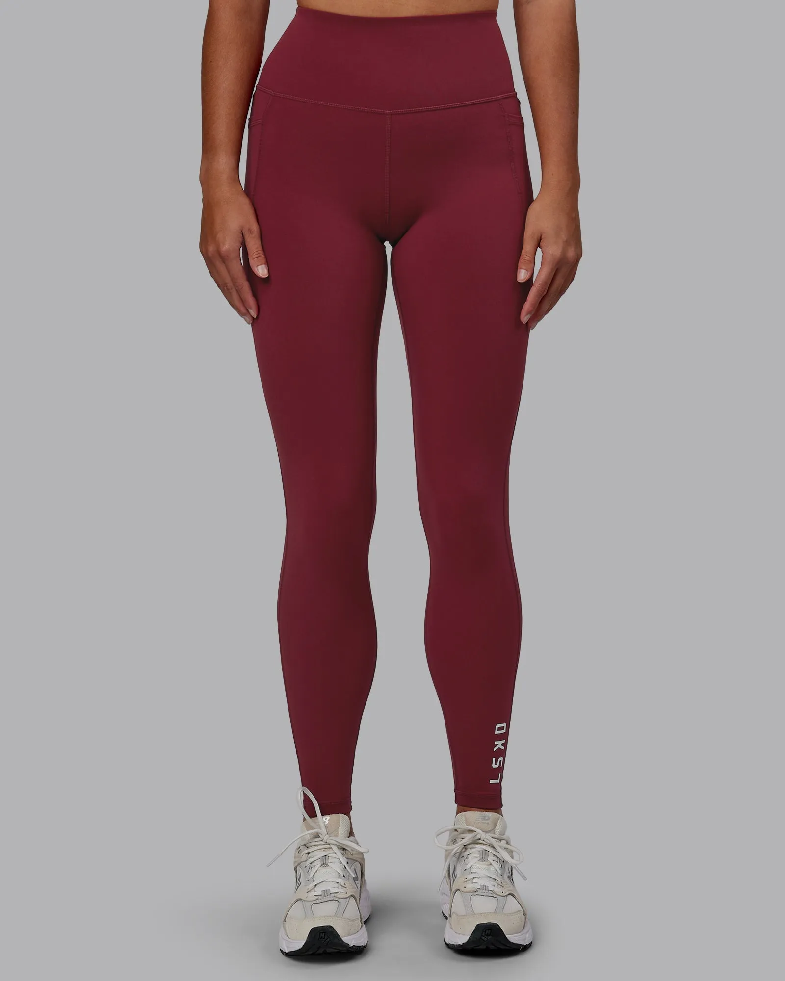 Flux Full Length Leggings - Cranberry