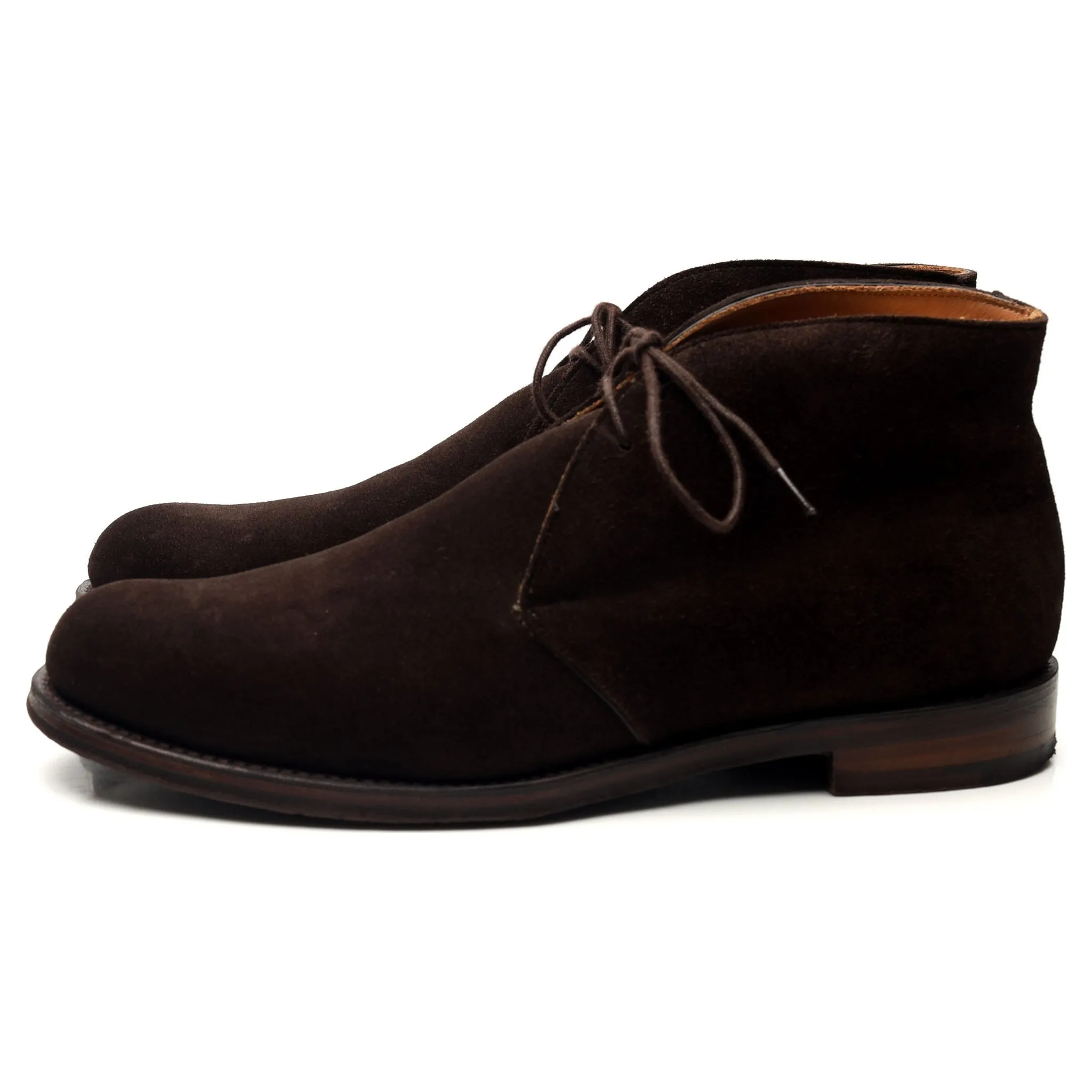 'Garforth' Dark Brown Suede Chukka Boots UK 8.5 F