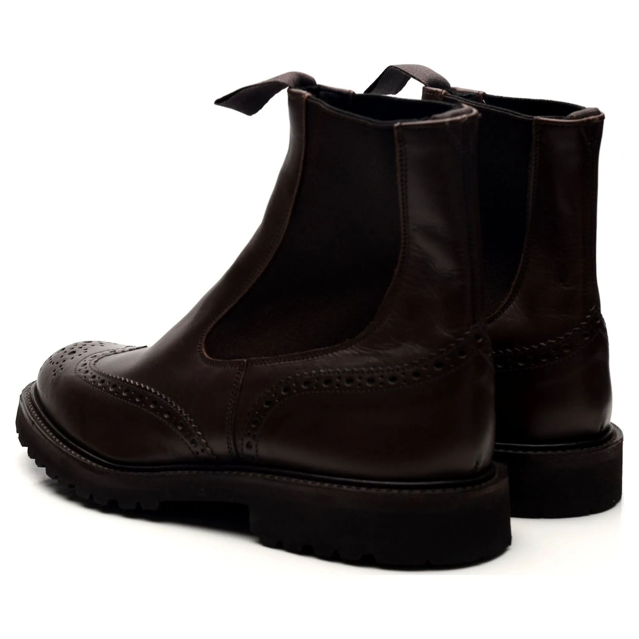 'Henry' Dark Brown Leather Chelsea Boots UK 7