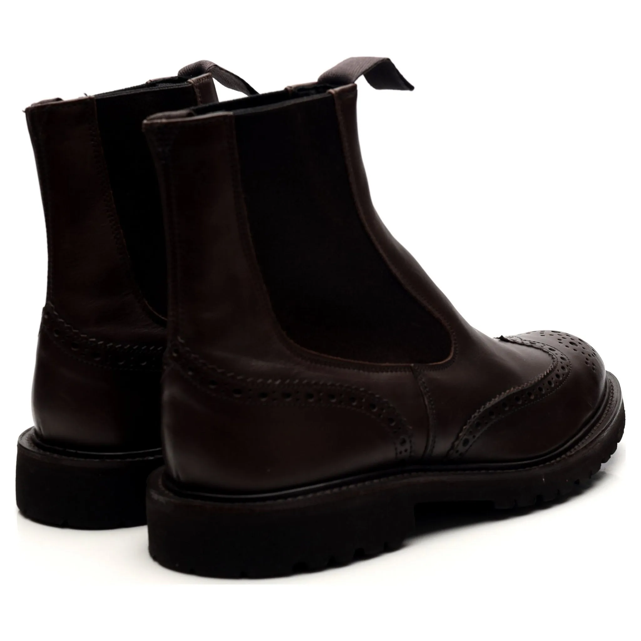 'Henry' Dark Brown Leather Chelsea Boots UK 7