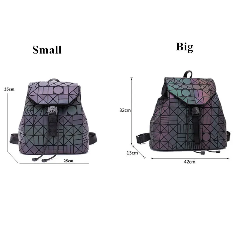 HOLOGRAPHIC LUMINOUS LIGHT REACTIVE SHOULDER BAG