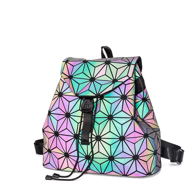 HOLOGRAPHIC LUMINOUS LIGHT REACTIVE SHOULDER BAG