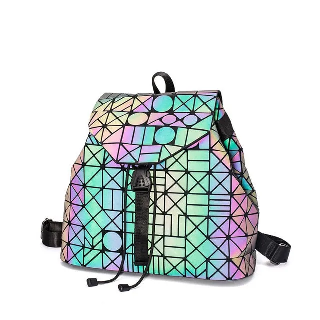 HOLOGRAPHIC LUMINOUS LIGHT REACTIVE SHOULDER BAG