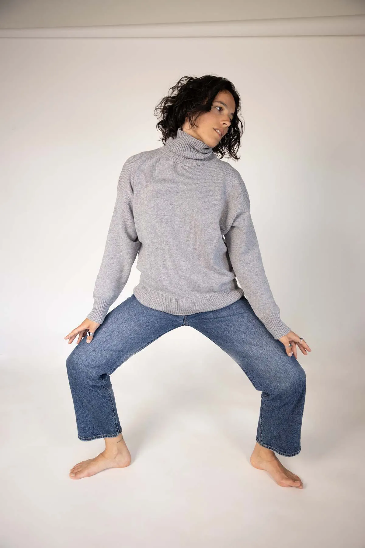 Hugme Turtleneck - Grey