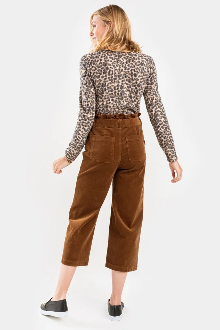 Izzy Paperbag Corduroy Culottes