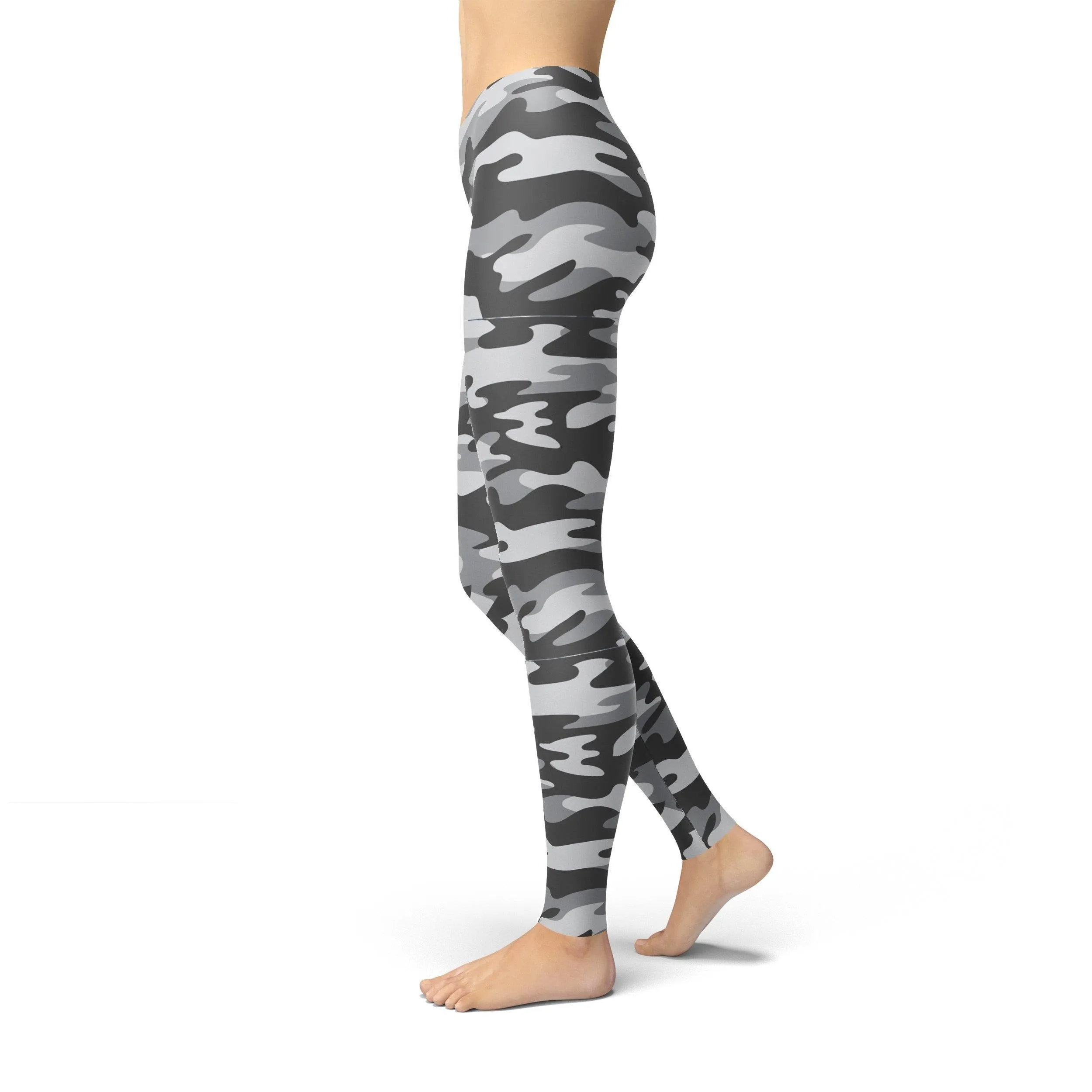 Jean Dark Grey Camouflage Leggings