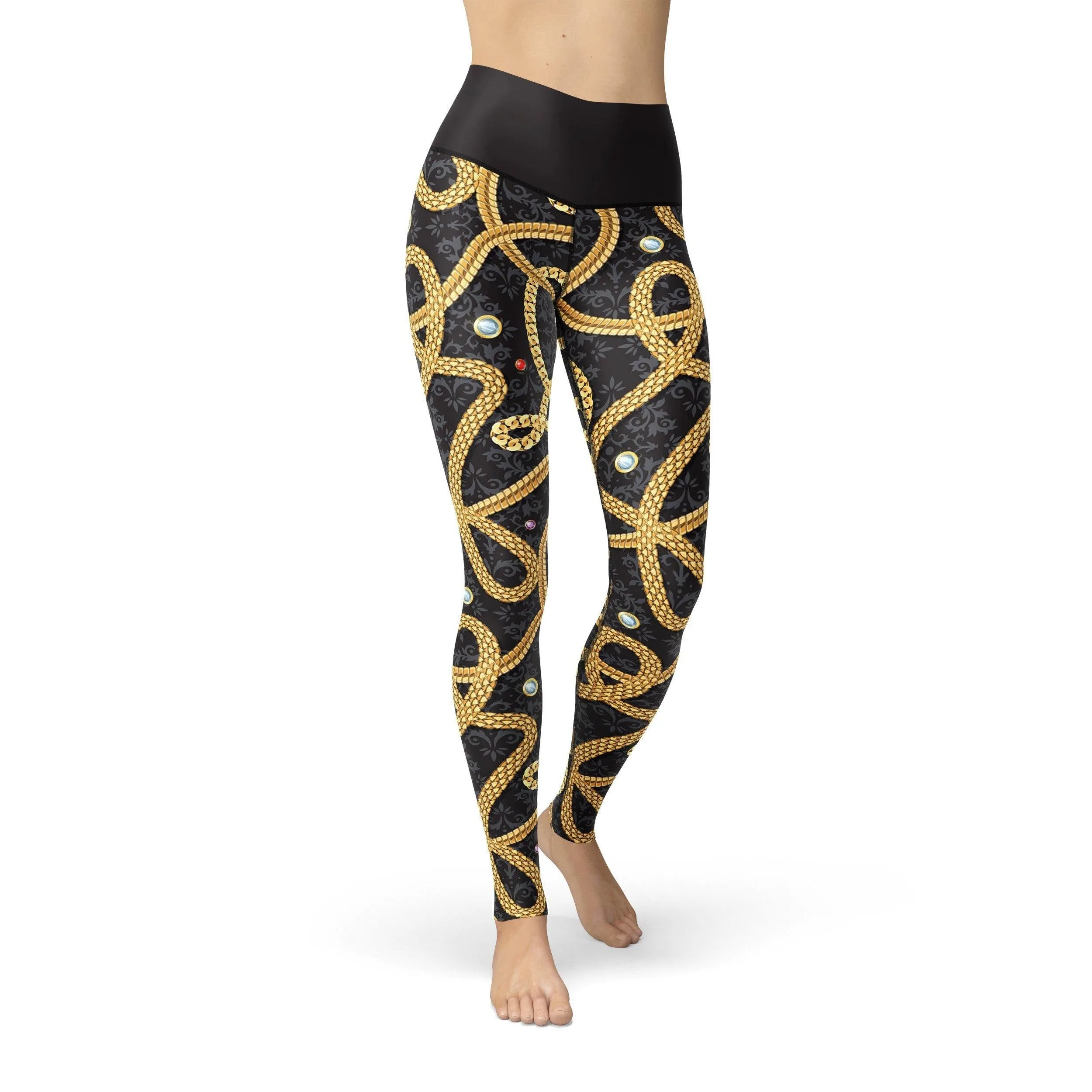 Jean Gold Chains Leggings