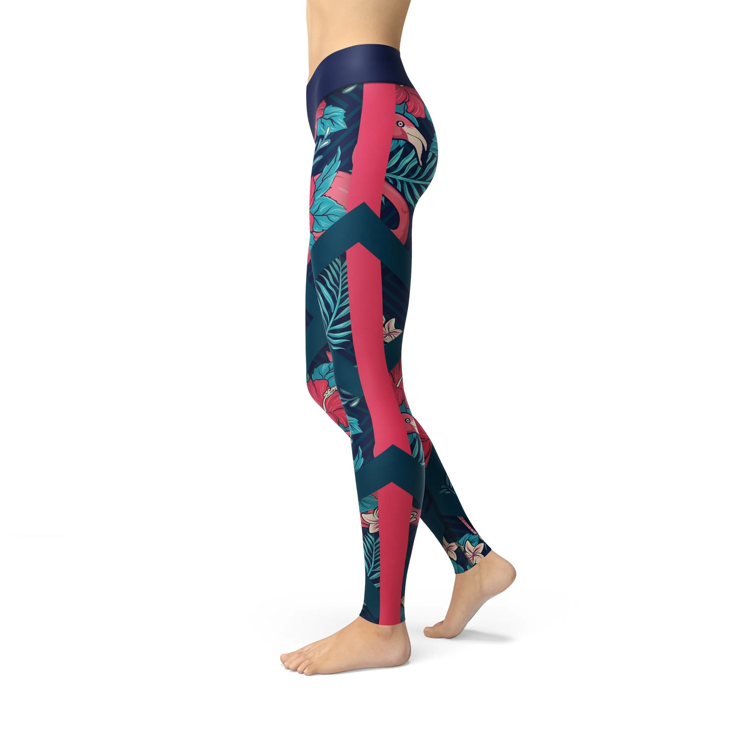 Jean Tropical Flamingo Leggings