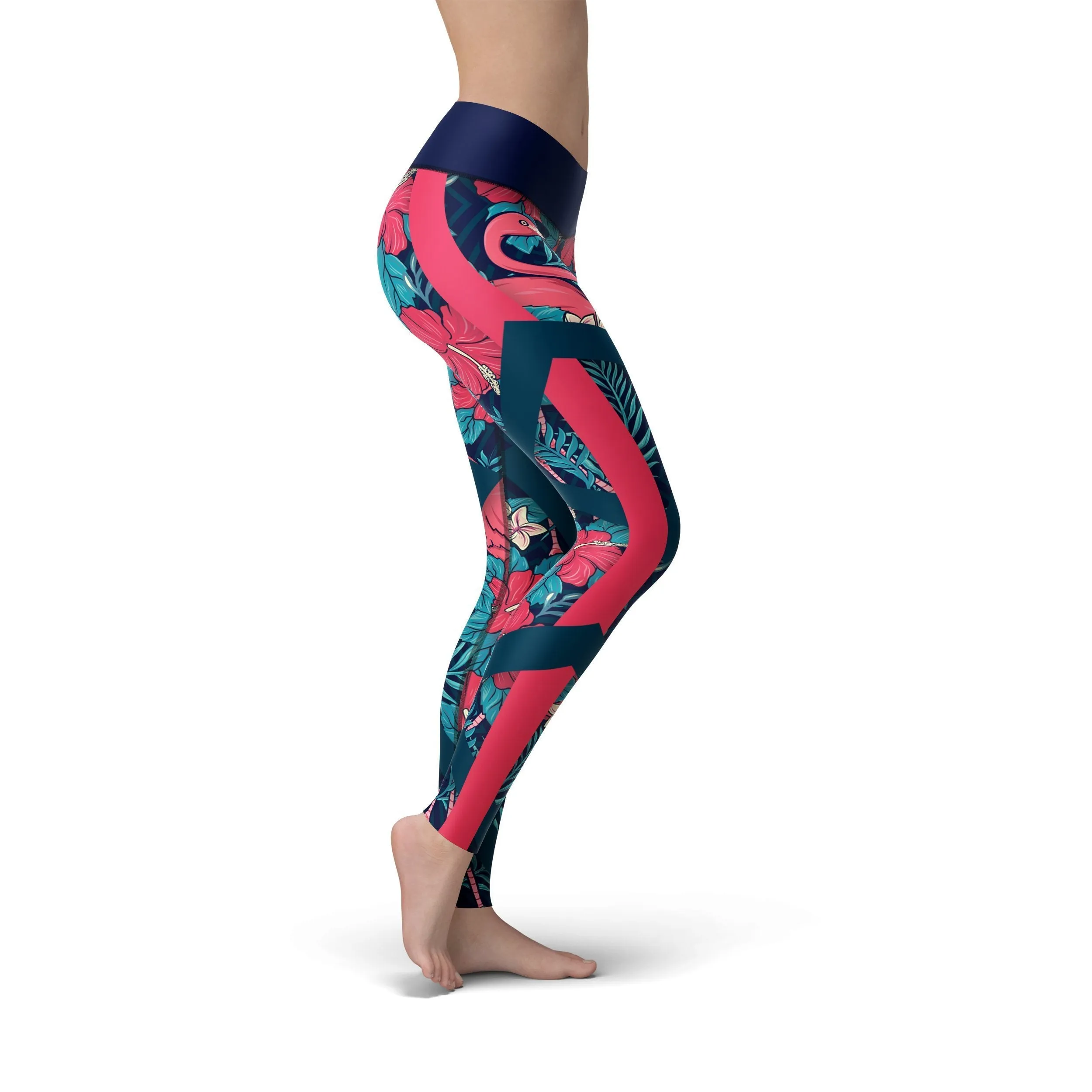 Jean Tropical Flamingo Leggings