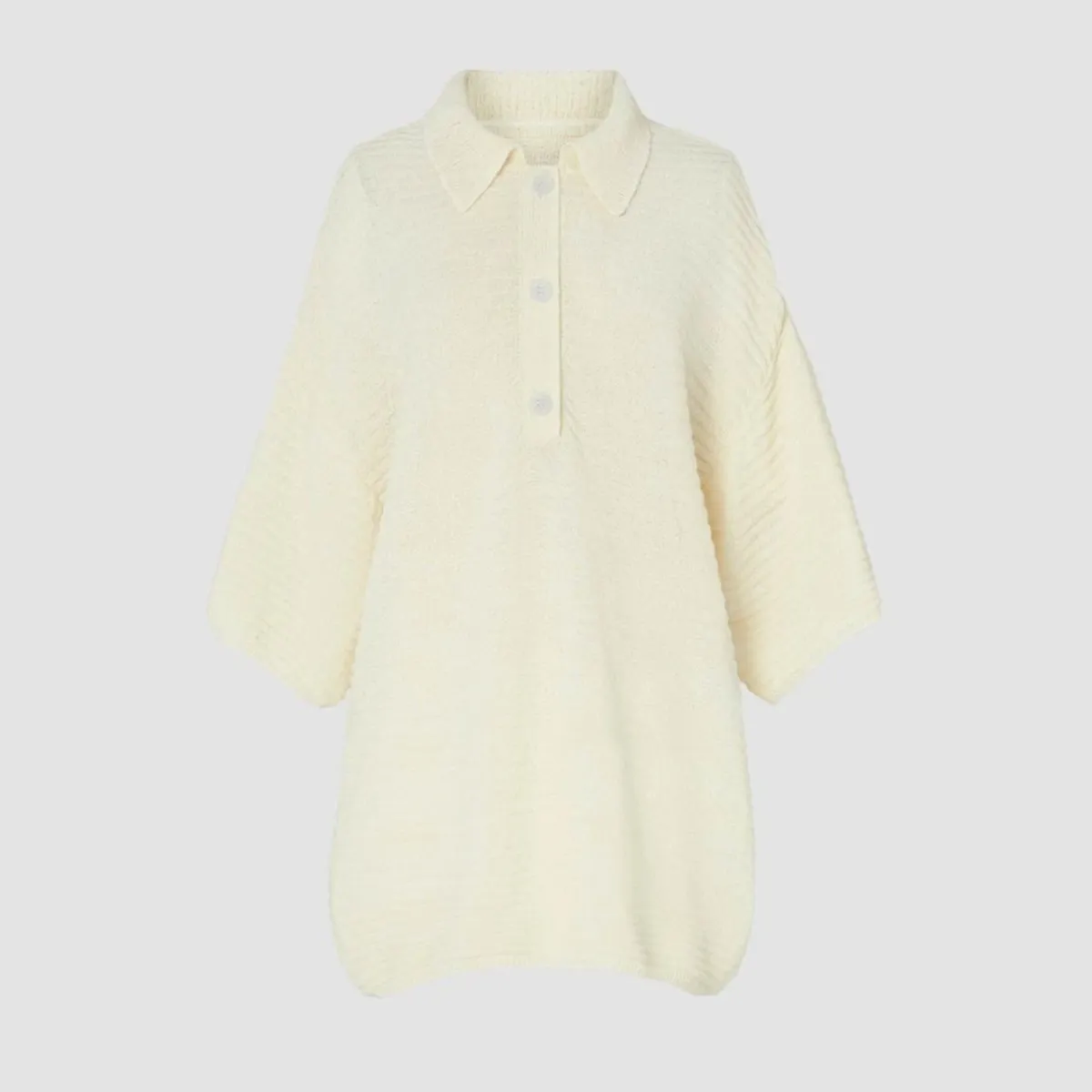 Jisho Polo Sweater - Eggshell