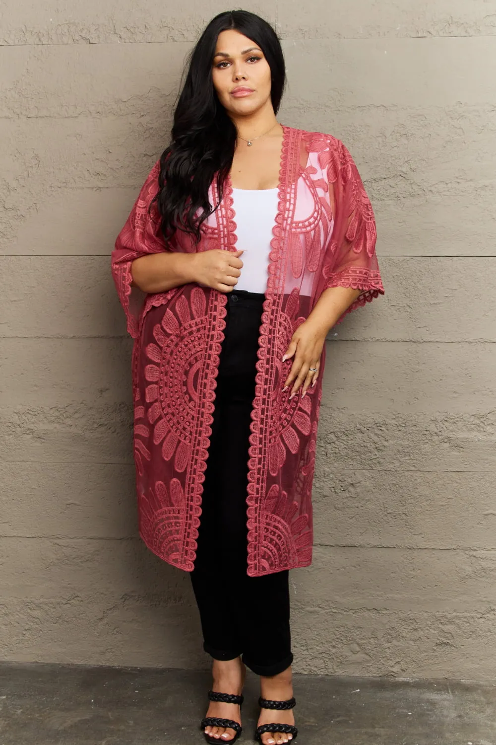 Justin Taylor Legacy Lace Duster Kimono