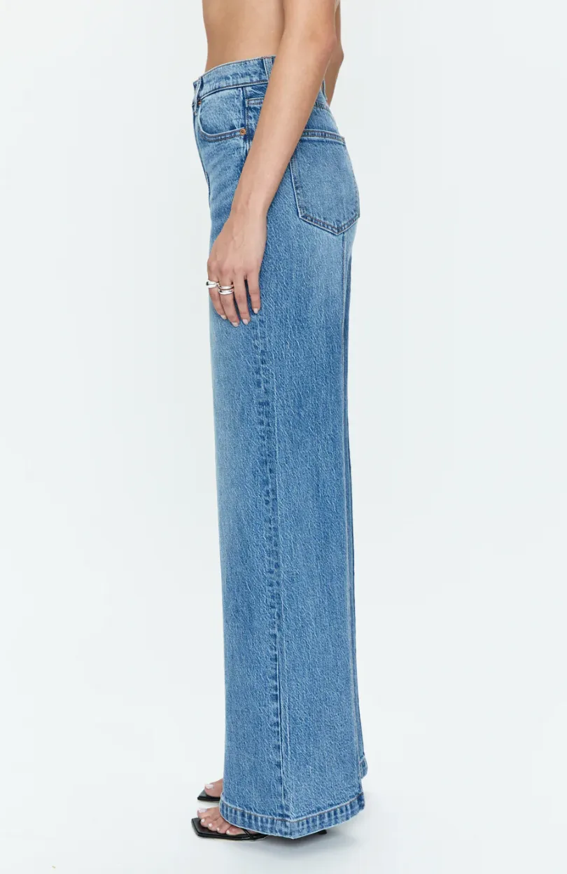 Lana Pintuck High Rise Ultra Wide Leg -Cannes