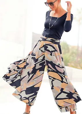 LASCANA Graphic Print Culottes | Grattan