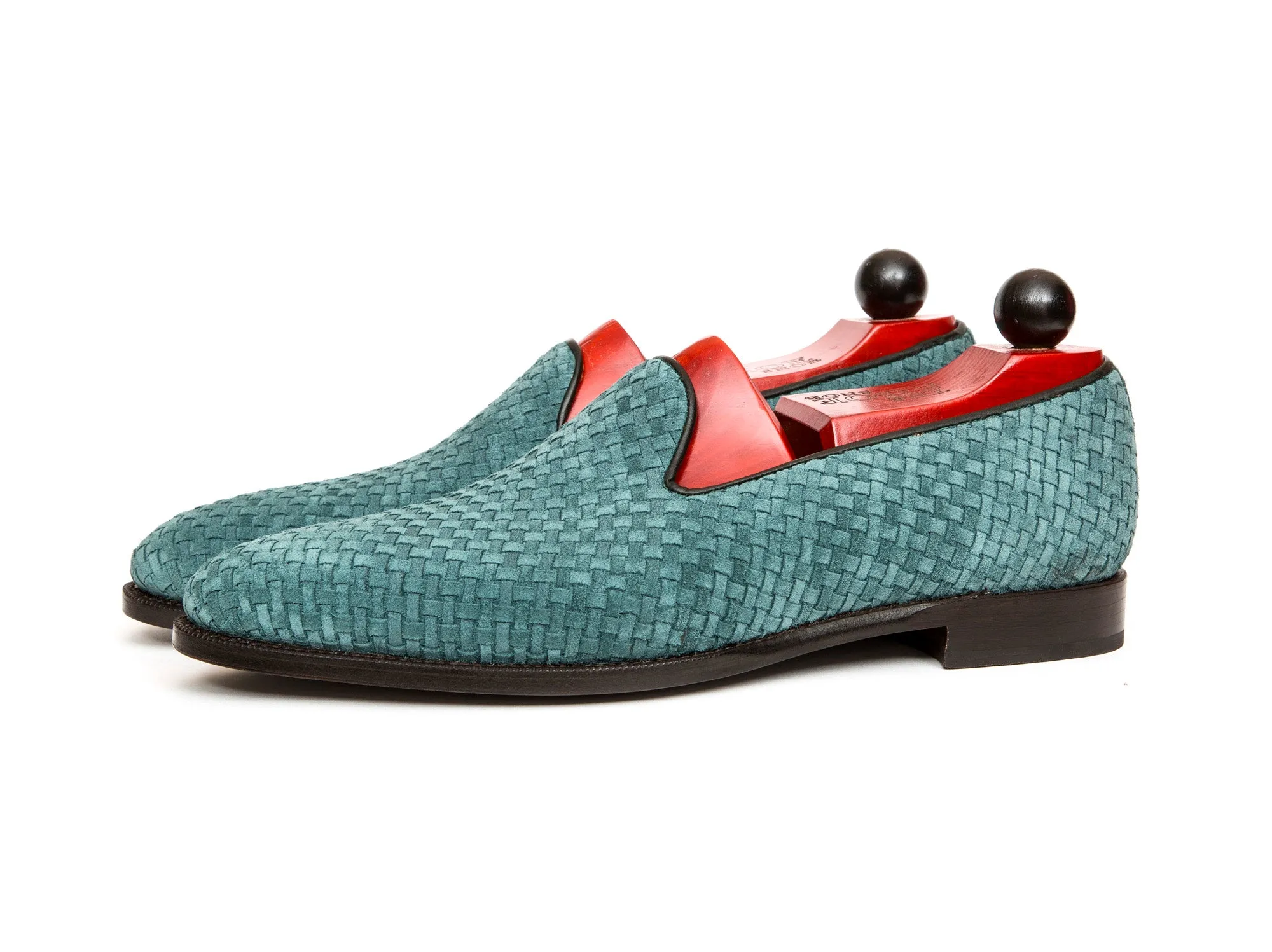 Laurelhurst II - MTO - Braided Ocean Suede - TMG Last - Single Leather Sole