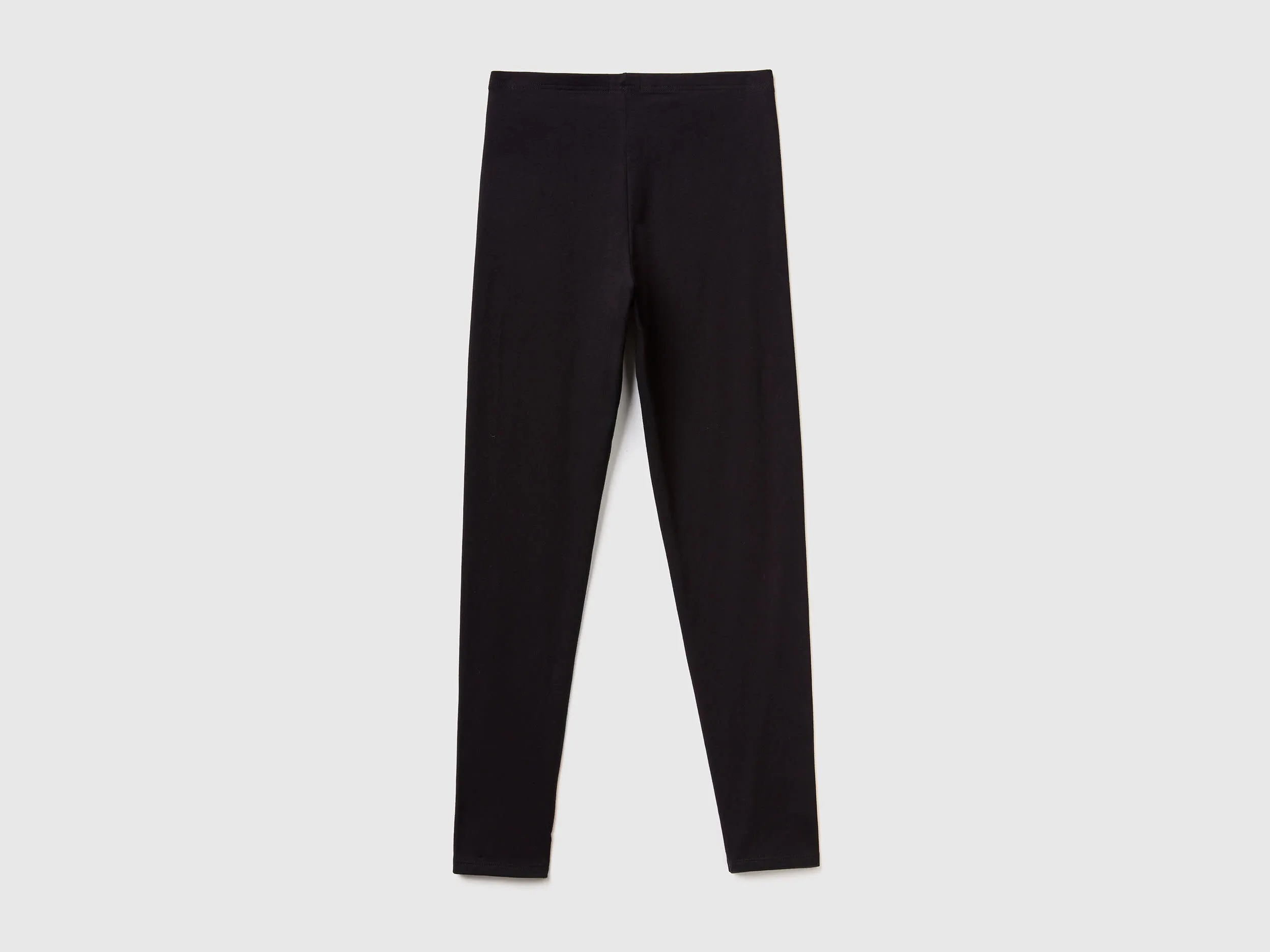 Leggings in stretch cotton - Black | Benetton