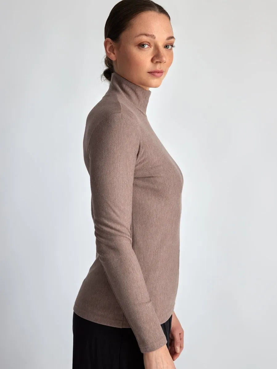 Lepidoptere Cerise Turtleneck (Icy Brown)