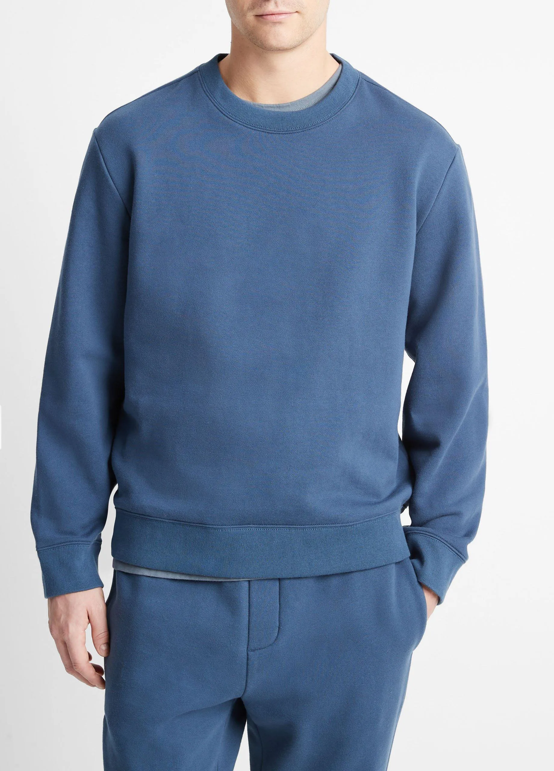 Lightweight Fleece Crew Neck Pullover