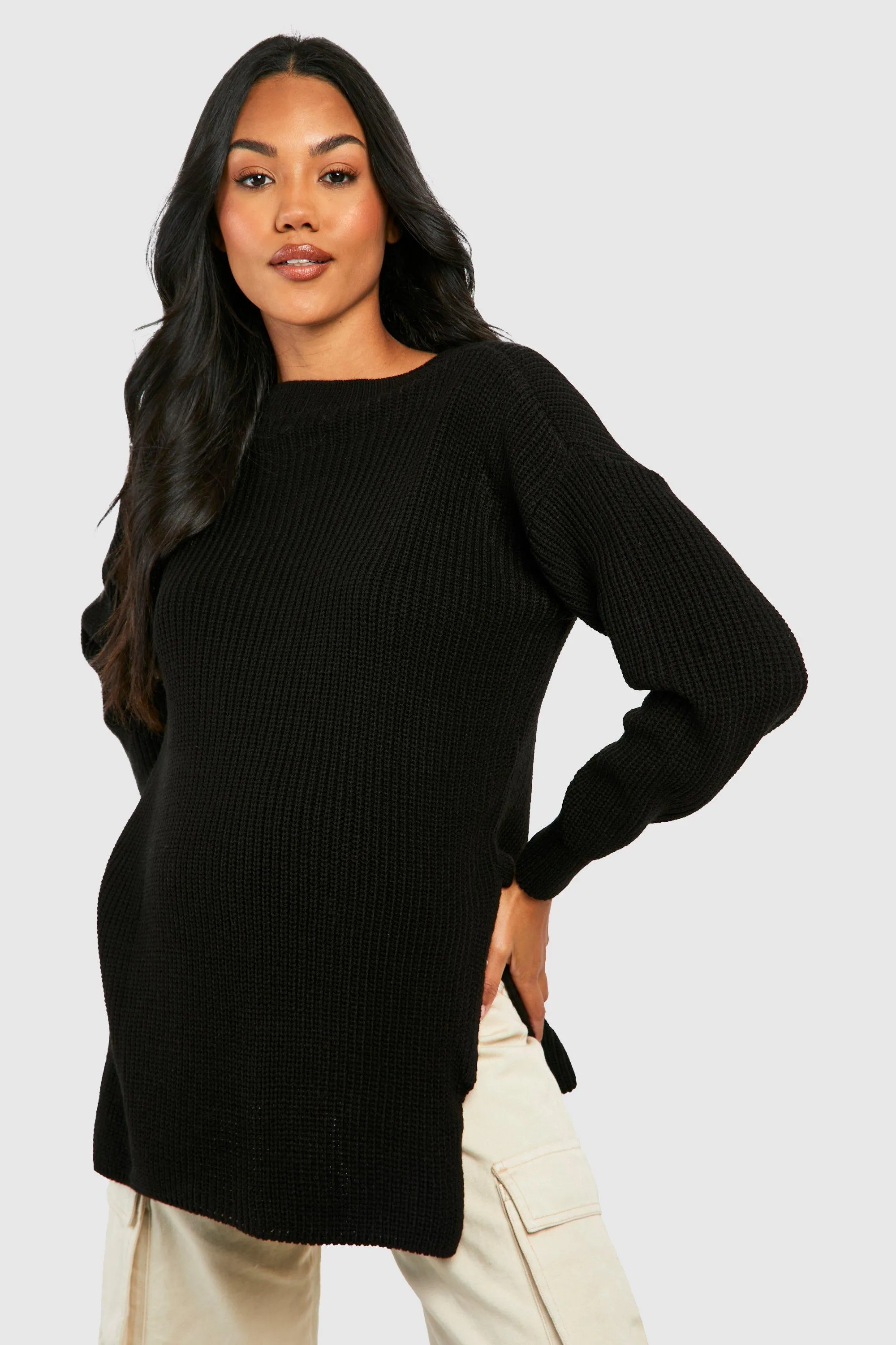 Maternity Side Split Sweater