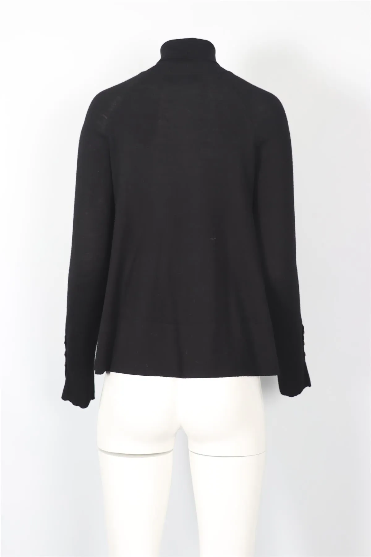 ME+EM BLACK WOOL TURTLENECK SWEATER UK 8