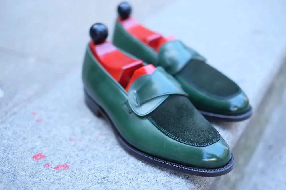 Meridian - MTO - Forest Green Calf / Forest Green Suede - TMG Last - Single Leather Sole