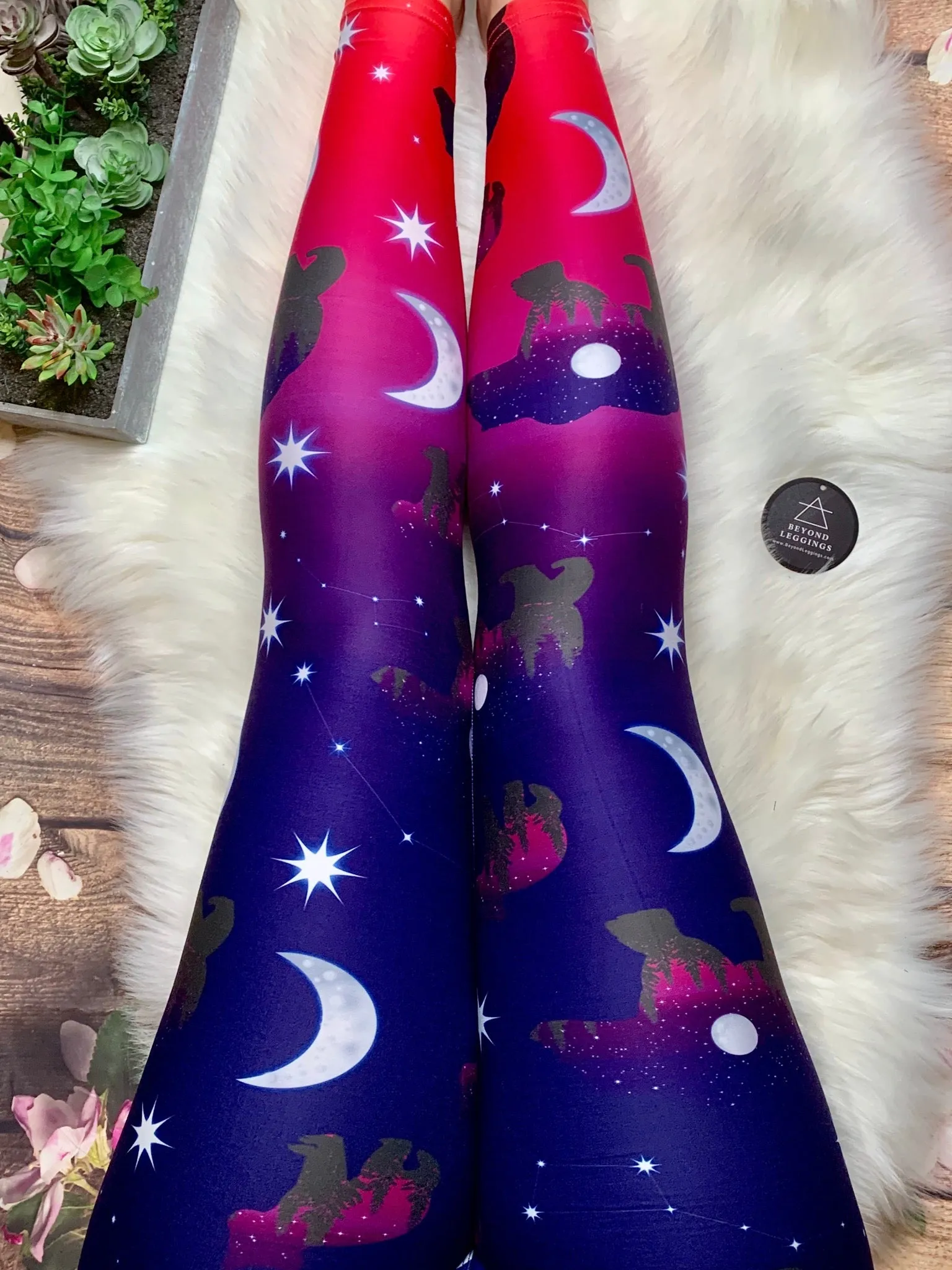 Midnight Bear Leggings Yoga Band