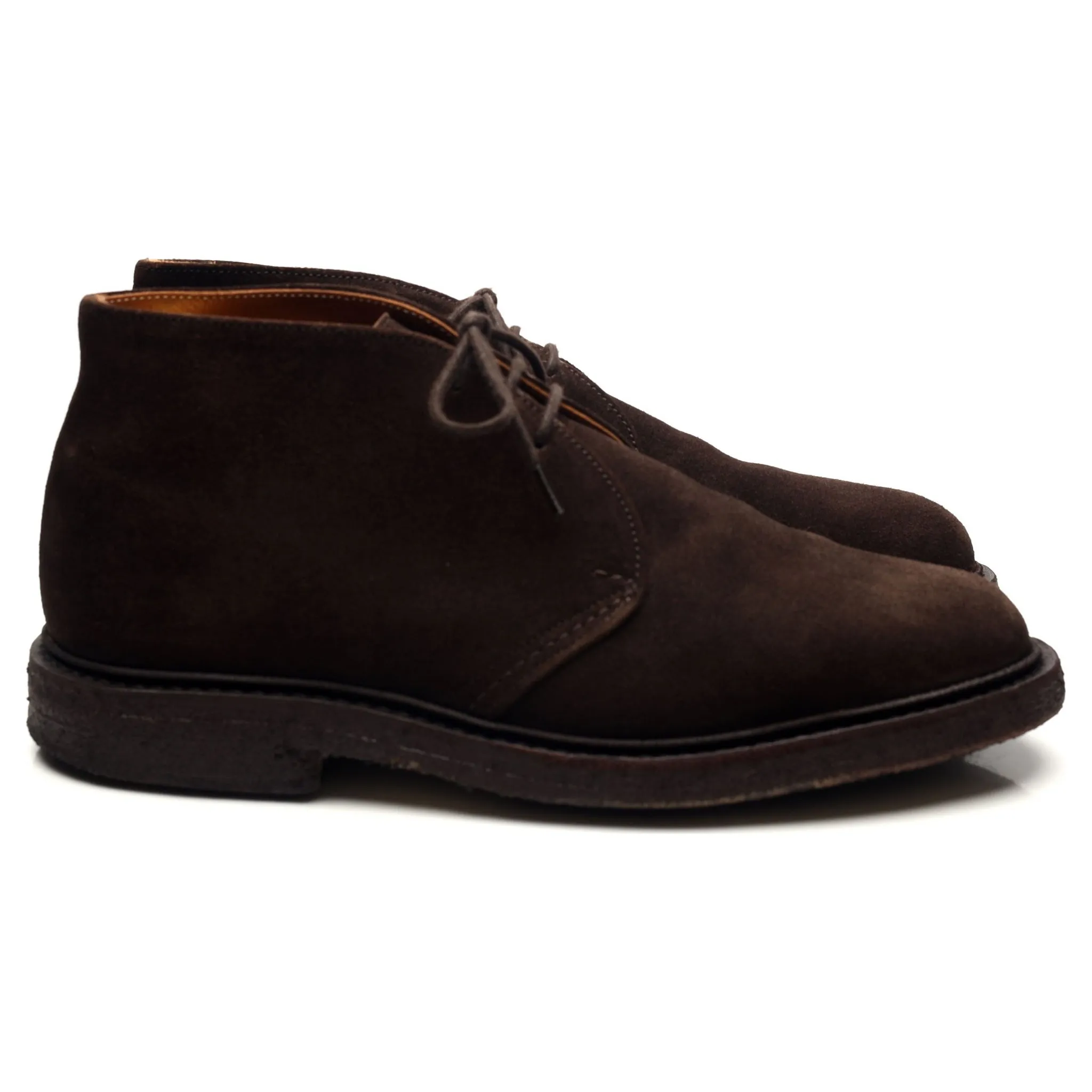 'Mike' Dark Brown Suede Chukka Boots UK 6