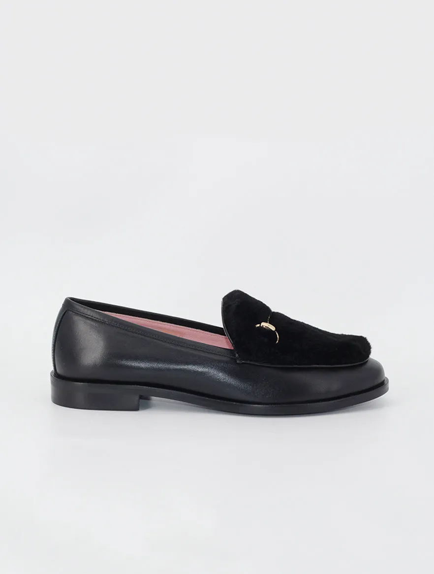 Mocasines Venus mouton color negro