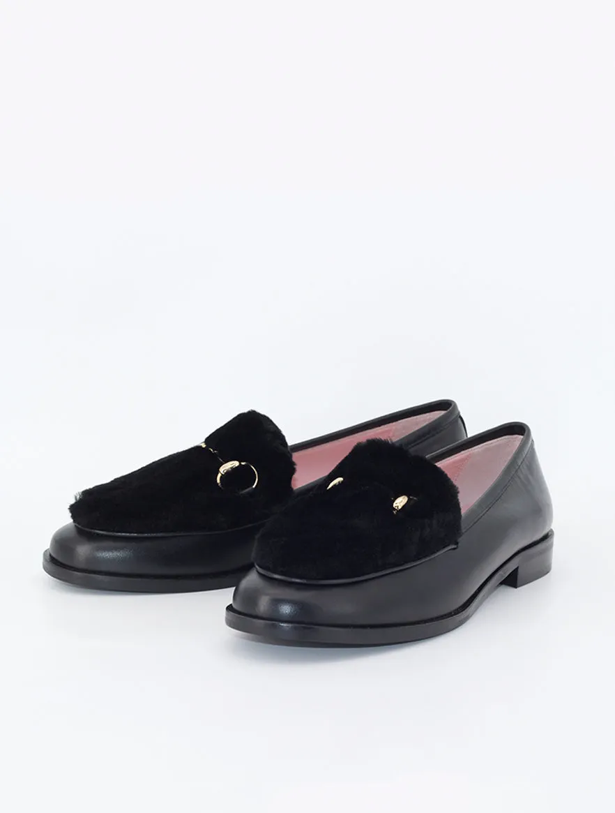 Mocasines Venus mouton color negro