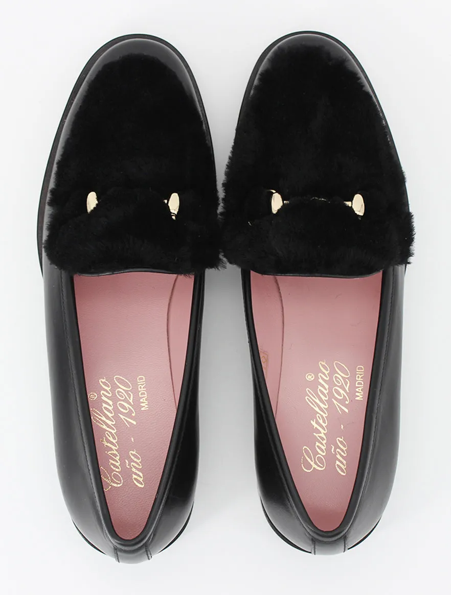 Mocasines Venus mouton color negro