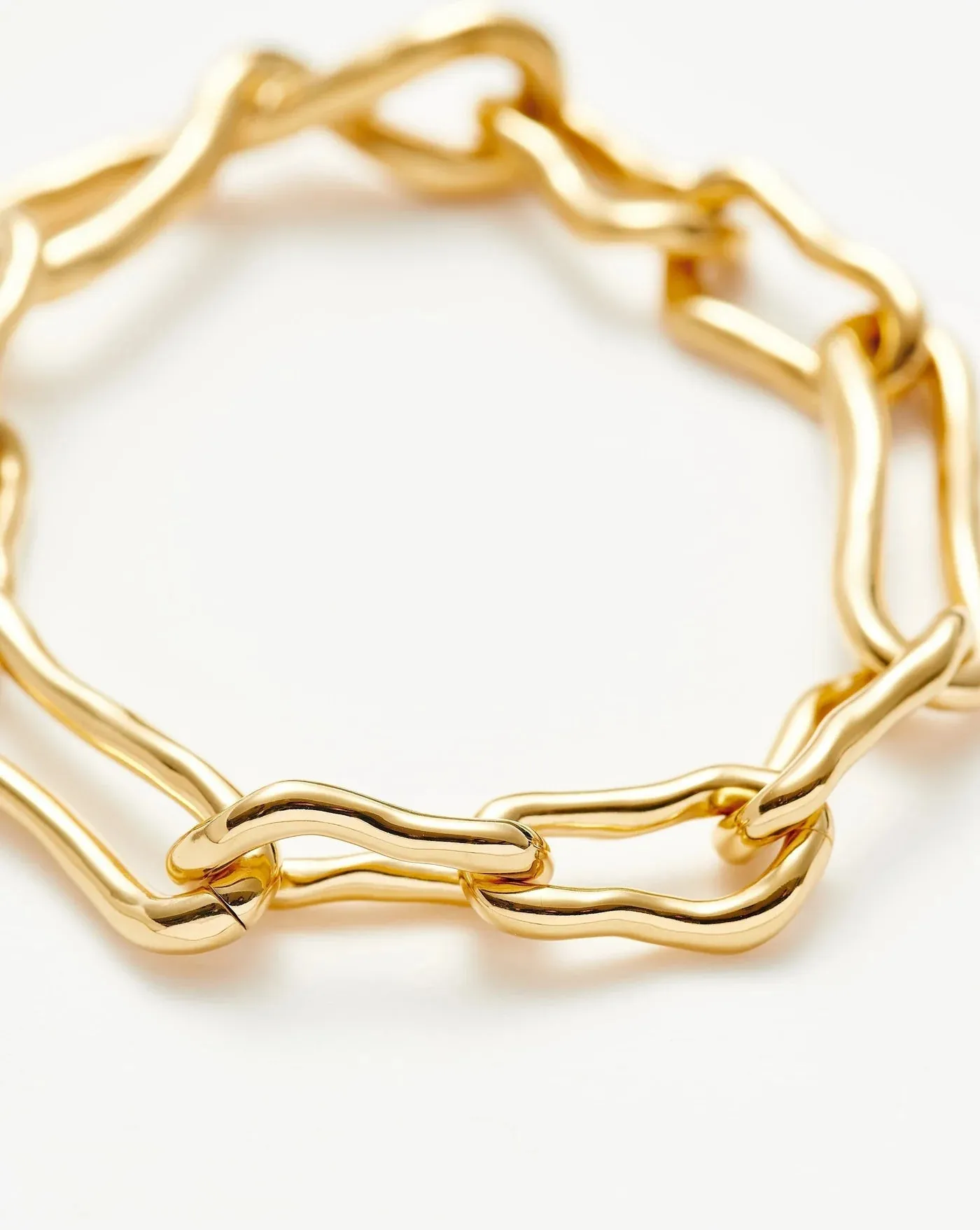 Molten Twisted Infinity Chain Bracelet