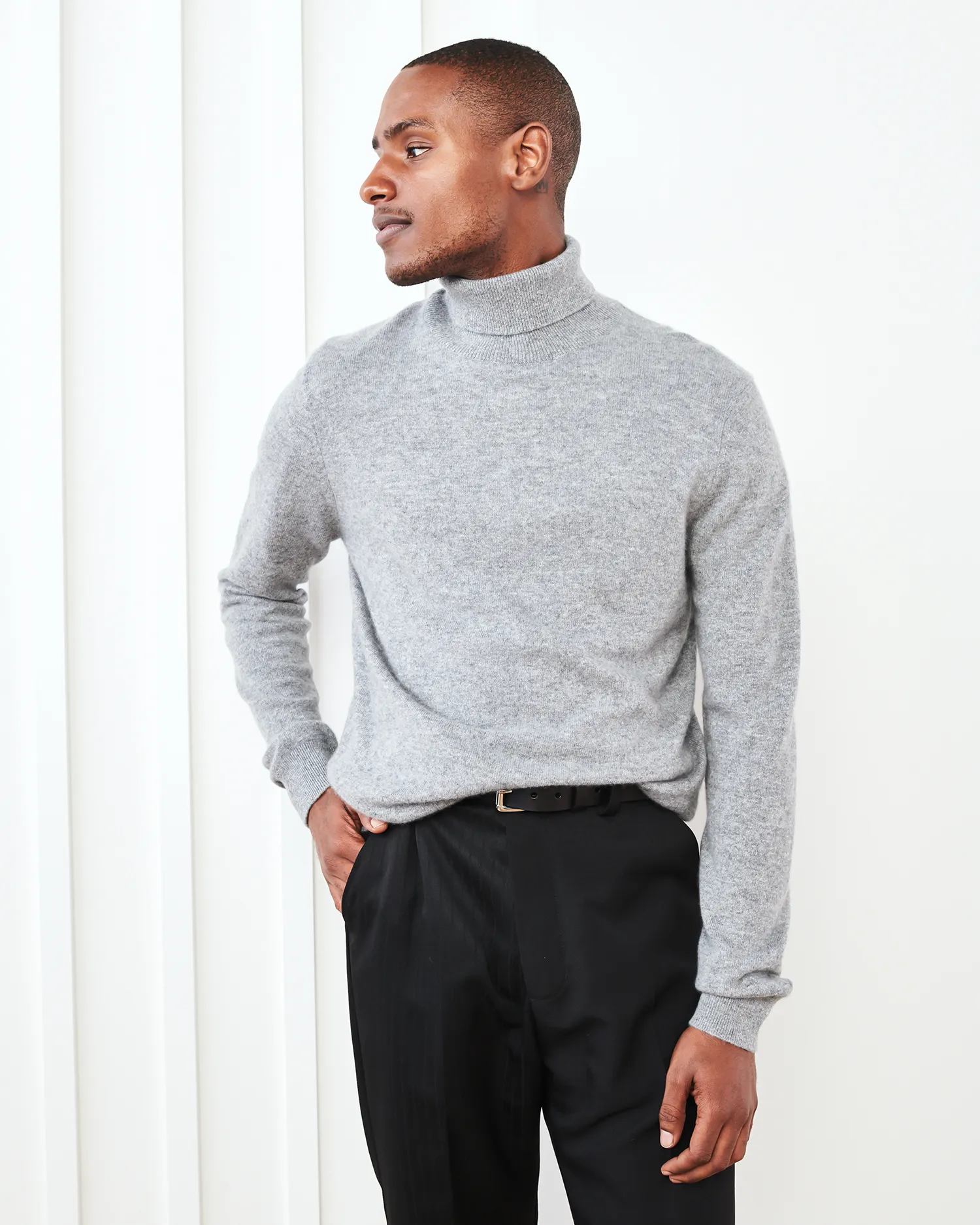 Mongolian Cashmere Turtleneck Sweater