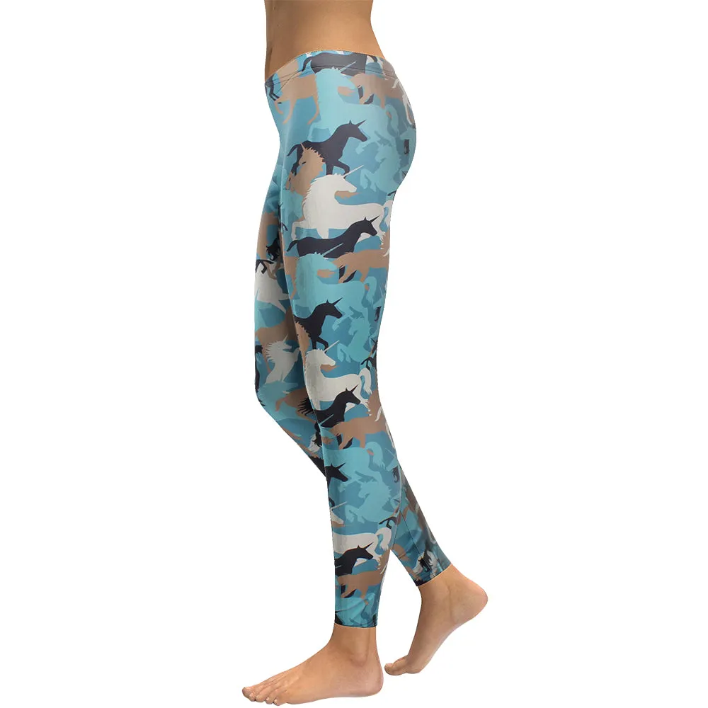 New Leggings Women Animal Horse Legging Digital Print Fitness Leggins Plus Size Elastic Workout Pants Legins