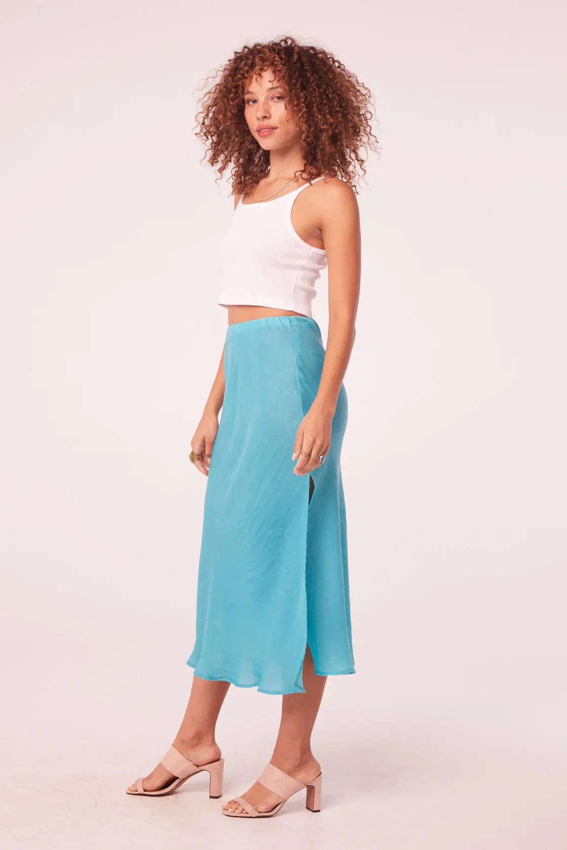 Nida Satin Slip Skirt