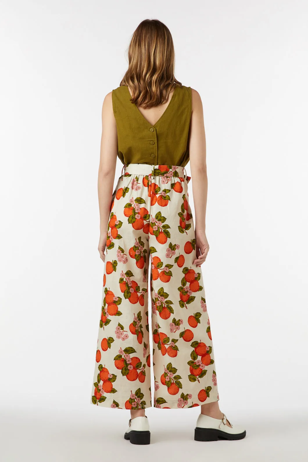 Orange Toile Pant