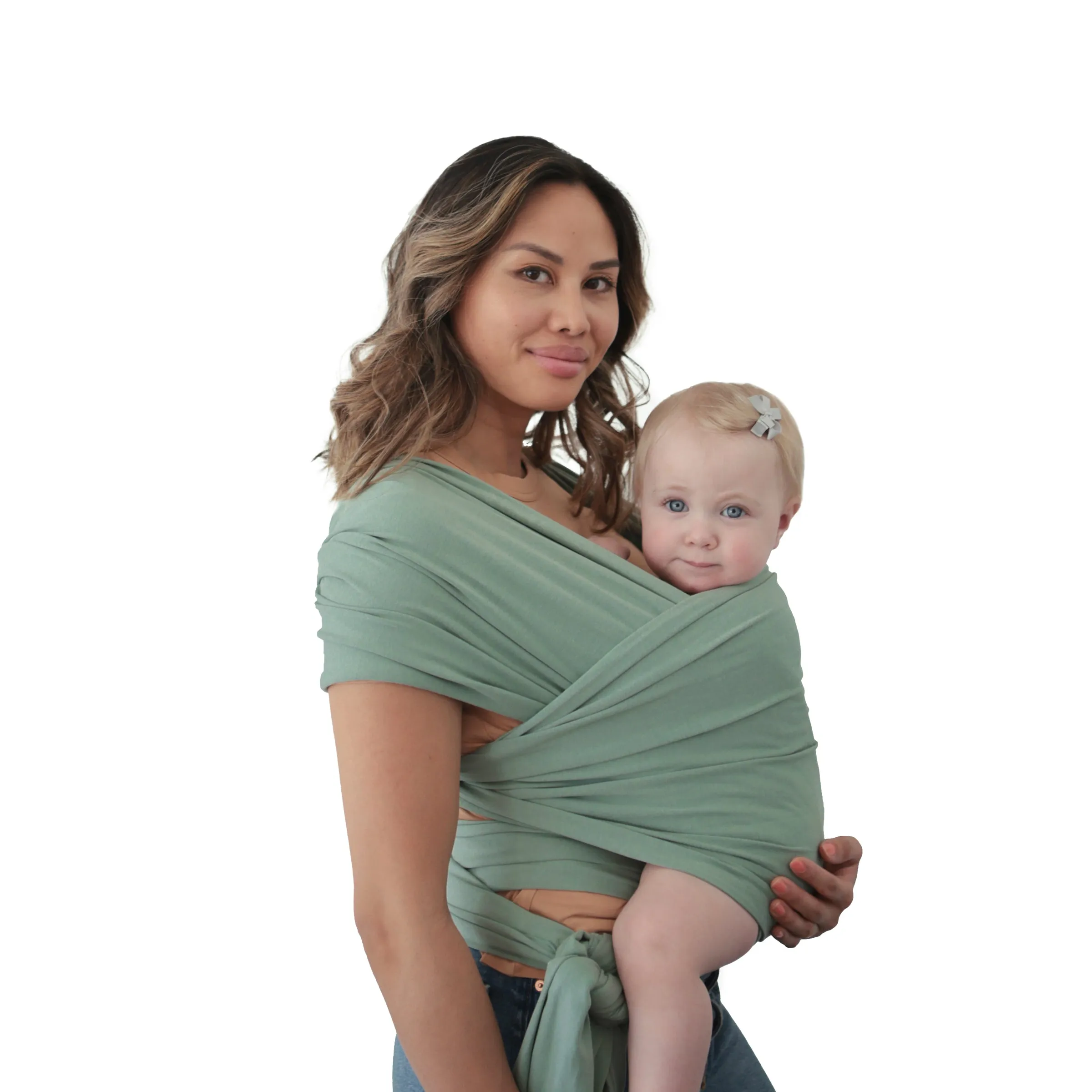 Organic Cotton Baby Wrap - Roman Green