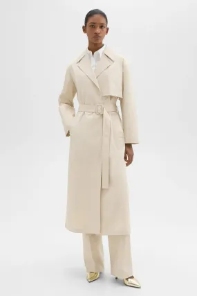 Organic Cotton Wrap Trench Coat