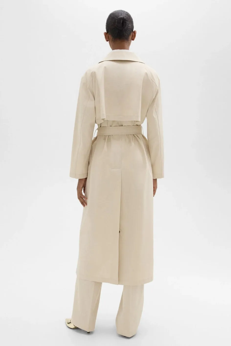 Organic Cotton Wrap Trench Coat