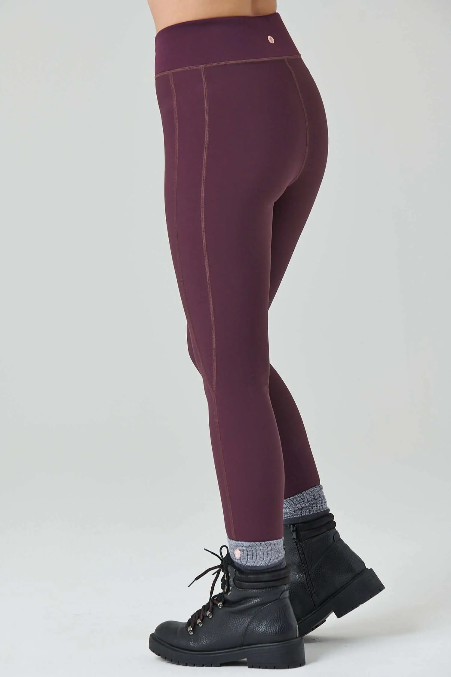 Outdoor Softshell Leggings - Aubergine