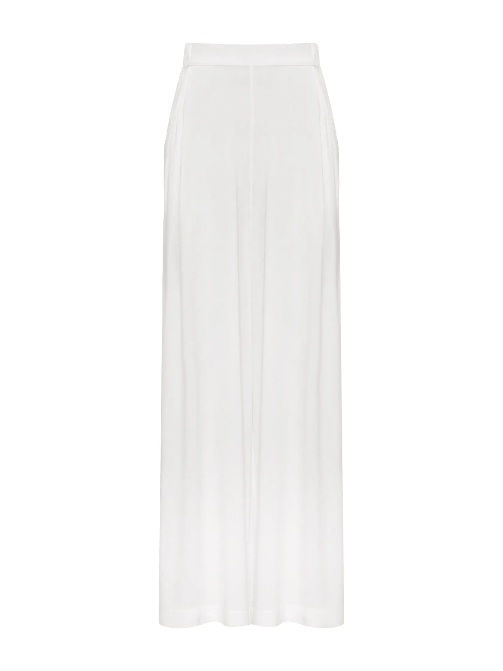 Pantalone donna Wide Leg in Twill - Bianco