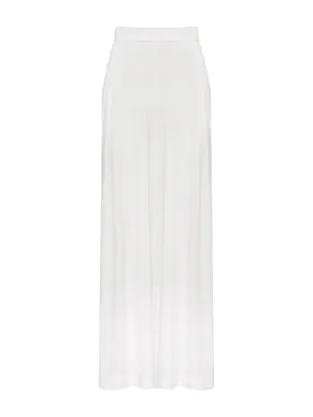 Pantalone donna Wide Leg in Twill - Bianco