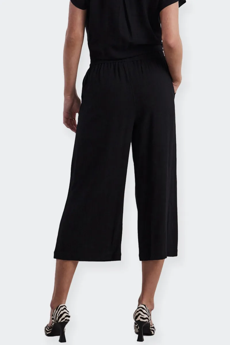 PANTALONI WIDE FIT LEG DONNA NERI