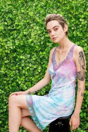 pastel unicorn tie dye slip fairy dress