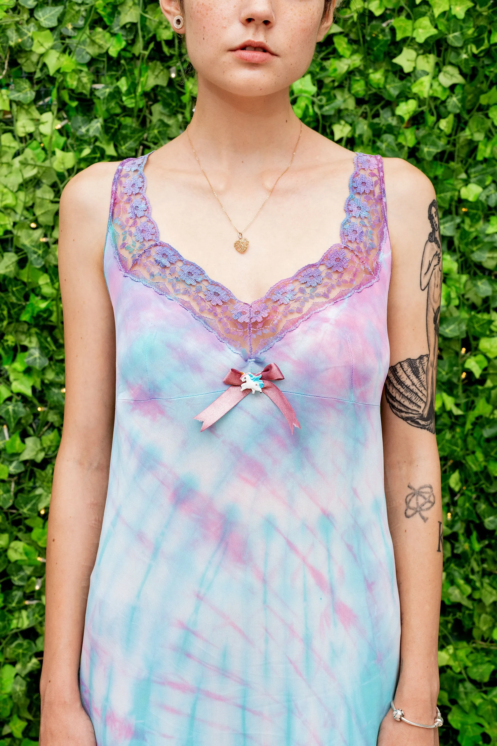 pastel unicorn tie dye slip fairy dress