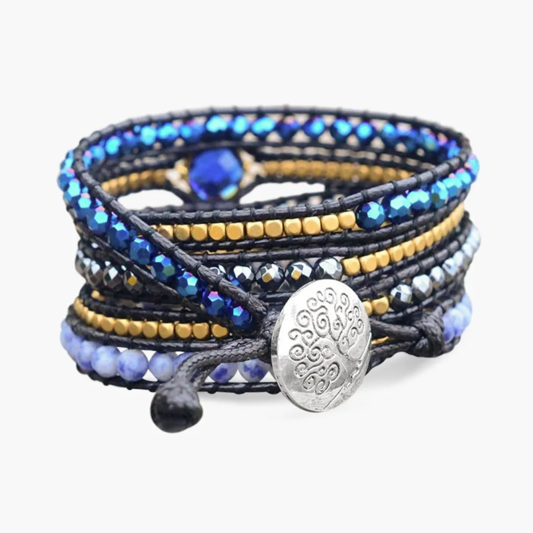 Peaceful Dream Crystal Wrap Bracelet