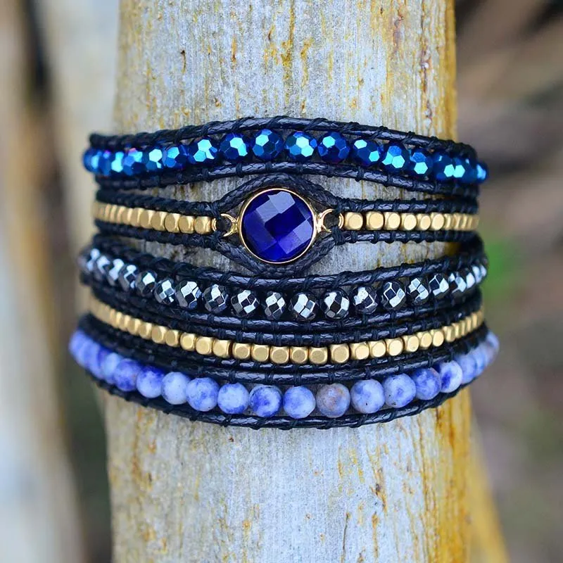 Peaceful Dream Crystal Wrap Bracelet