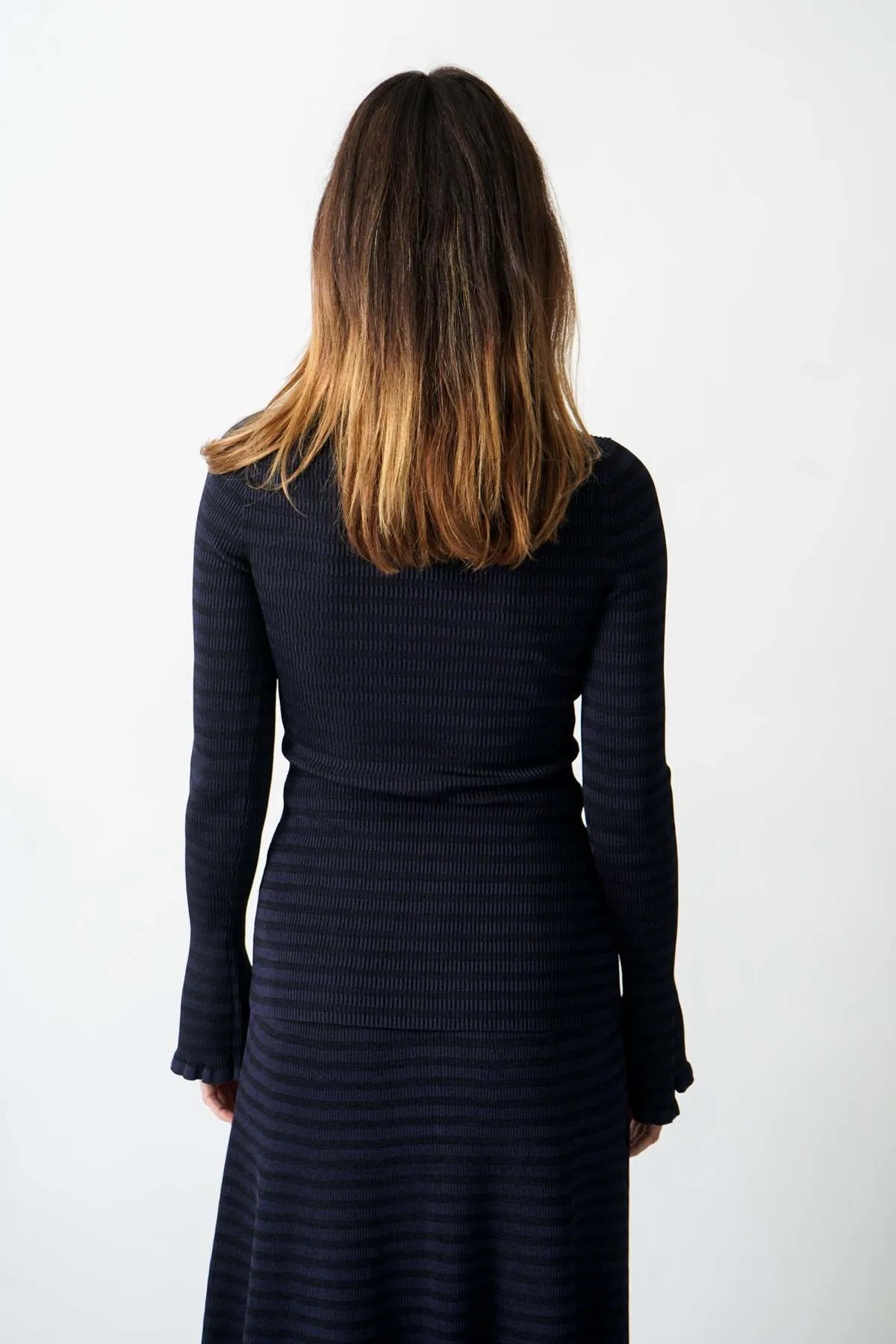 Phyllis Turtleneck - Navy/Black