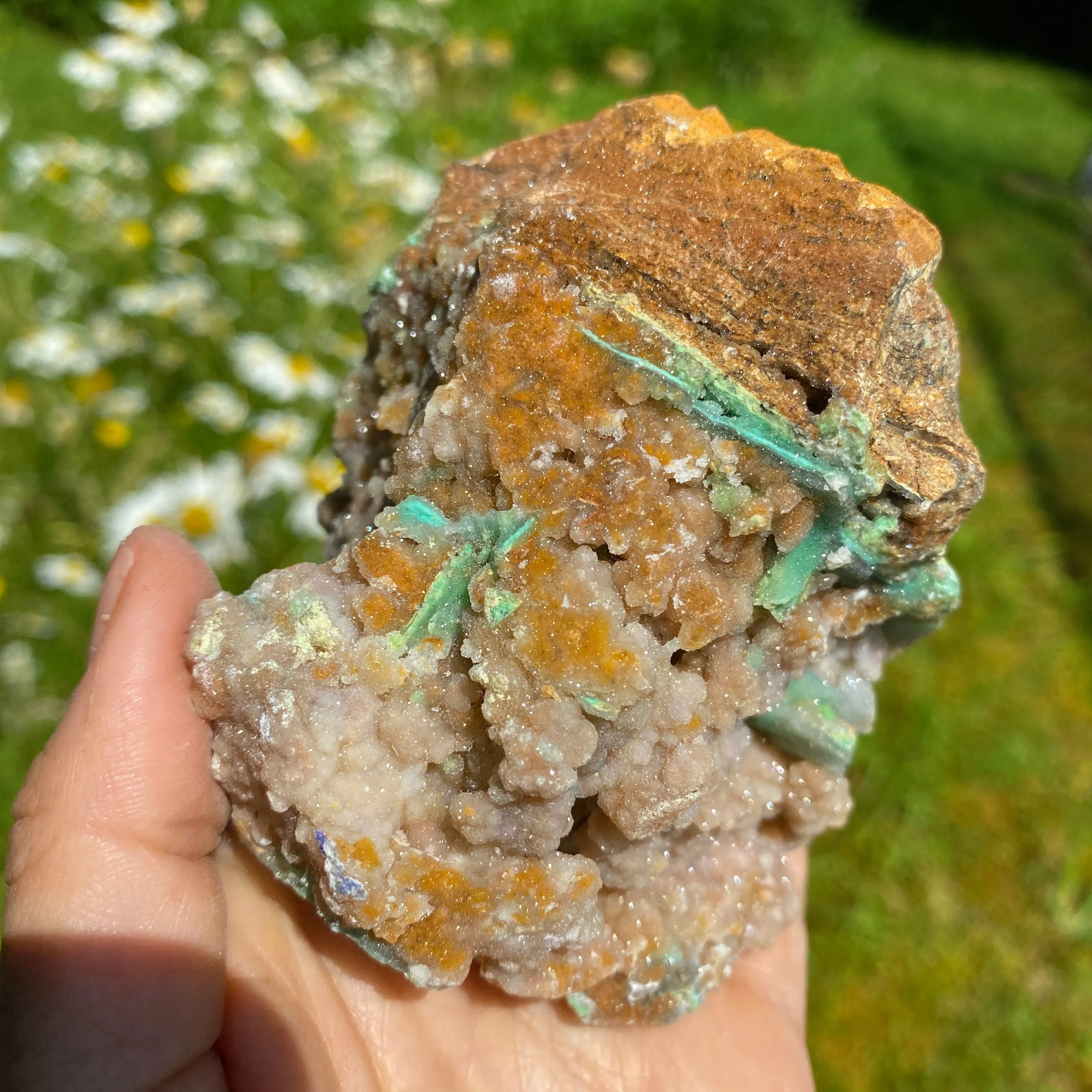 Pink & Green Chunky XL Sparkling Chalcedony Natural Specimen RARE FIND!