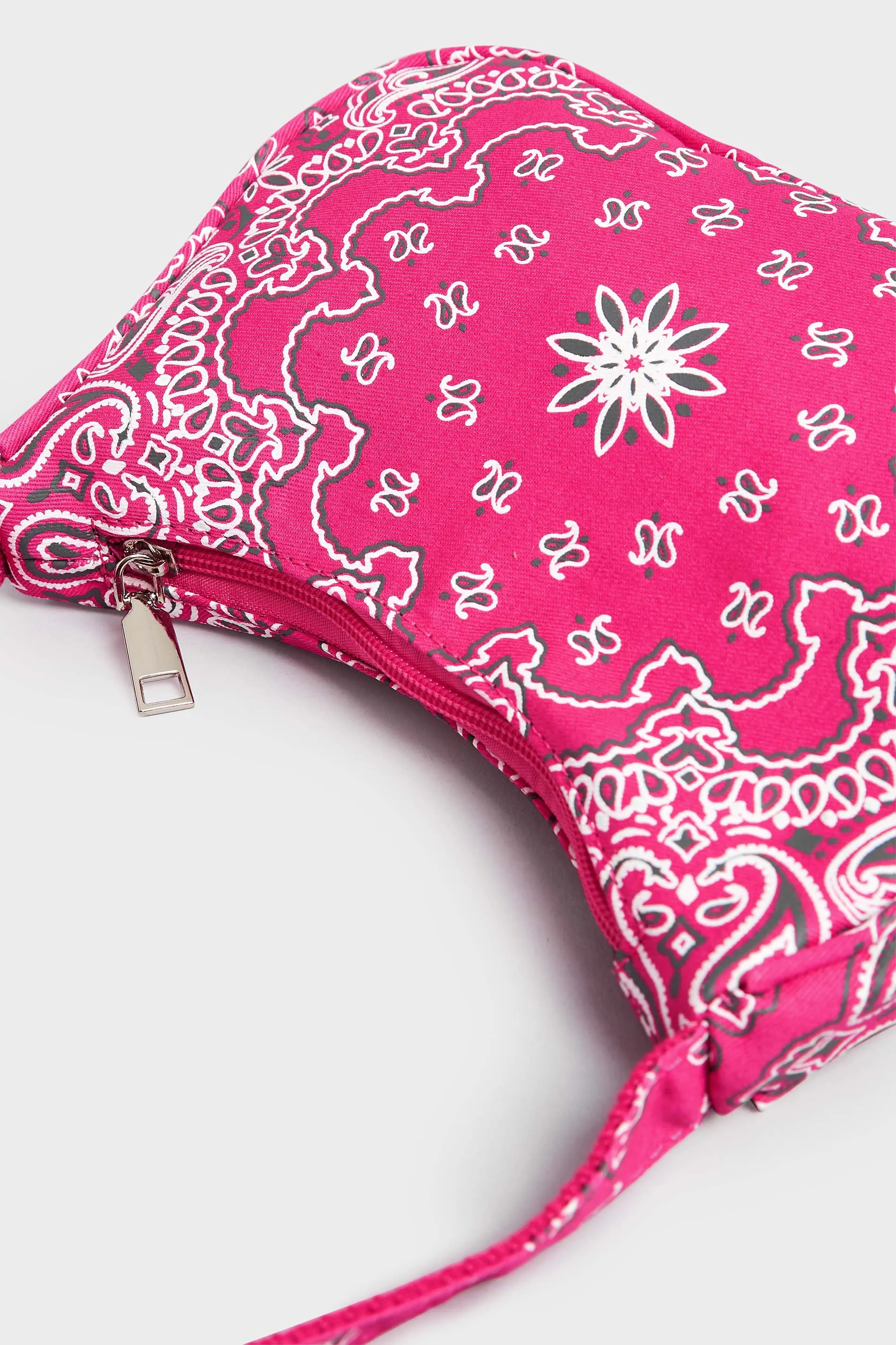 Pink Paisley Print Shoulder Bag