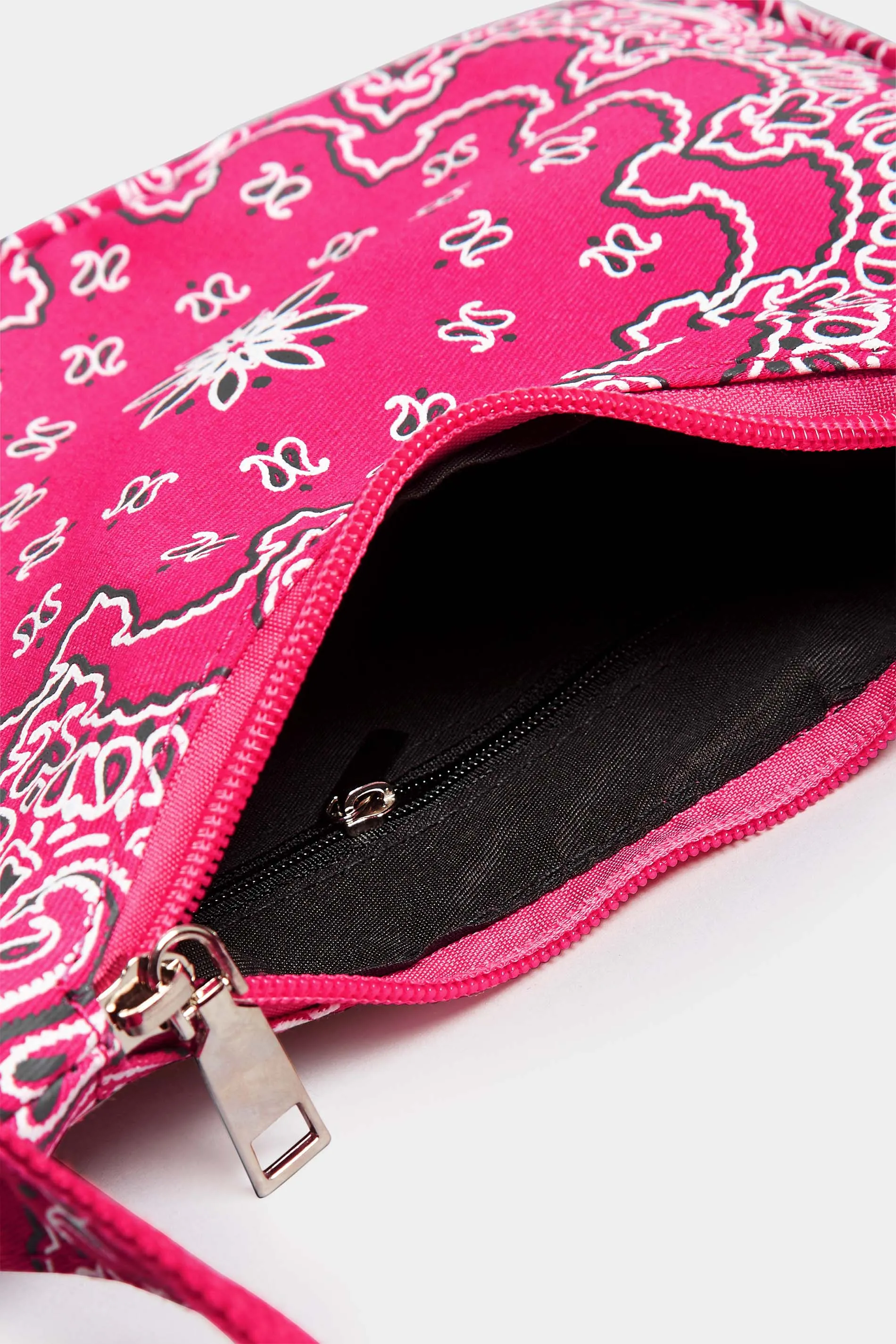 Pink Paisley Print Shoulder Bag