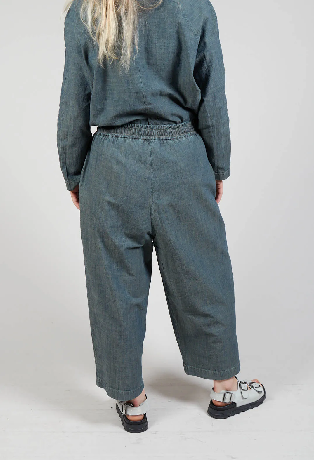 Pleated Culottes in Sage